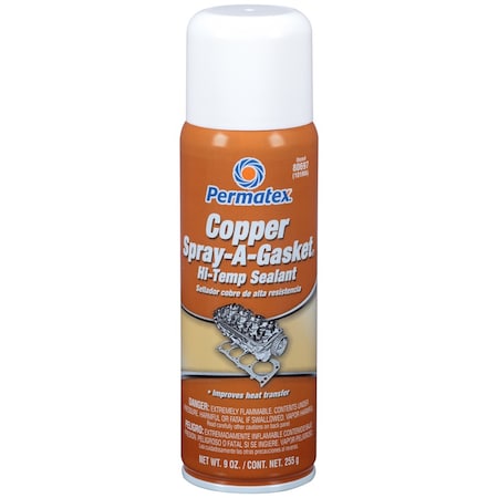 Permatex Automotive Copper Spray A Gasket Hi Temp Sealant 12oz Aerosol Can 80697